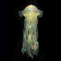 Leuchtende Quallenlampe, transparentes Design, LED-Beleuchtung, Dekoration für Zuhause.