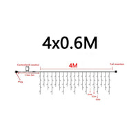Lichterkette 4x0,6M, 8 Modi, LED, Innen- und Außenbereich, energiesparend, einfach zu installieren.