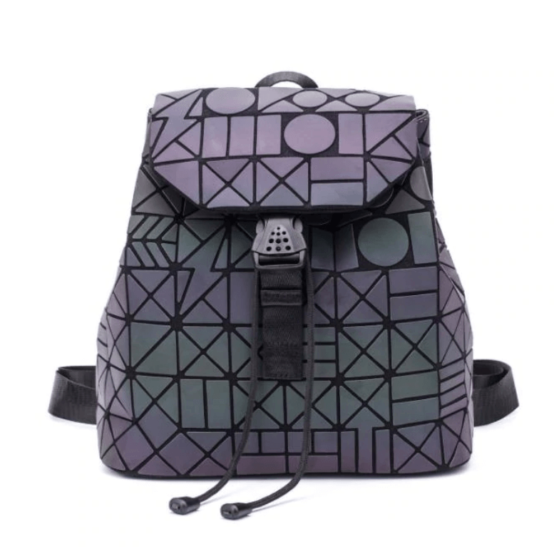 Reflektierender Farbwechsel-Geometrischer Rucksack für Damen