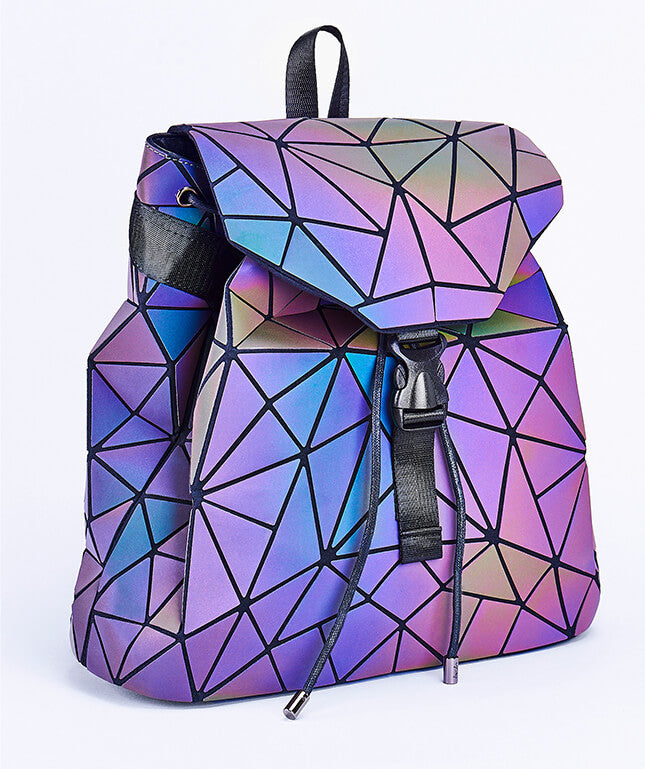 Reflektierender Farbwechsel-Geometrischer Rucksack für Damen