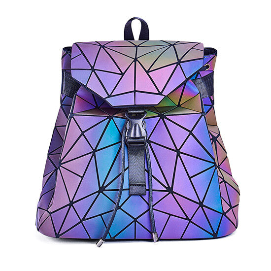 Reflektierender Farbwechsel-Geometrischer Rucksack für Damen