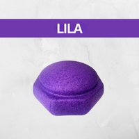 Lila Balancekissen, rund, ergonomisch, für Fitness und Therapie, rutschfest.