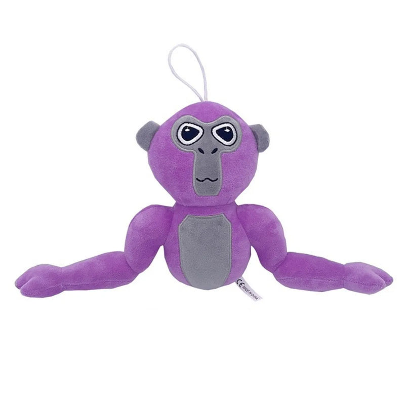 Lila Plüsch-Gorilla Spielzeug, weiches Kuscheltier, Kinder Geschenk, Tierfigur, 100% Polyester