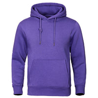 Lila Herren-Hoodie, Fleece, warm, Streetwear, lässig, atmungsaktiv, Kapuzenpullover.