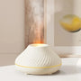 Weißer Keramik-Diffuser mit LED-Licht, Aromatherapie, modernes Design, Wohnkultur.