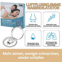 Nasendilatator gegen Schnarchen, transparent, erhöht Luftstrom, verbessert Atmung, FDA-zertifiziert.