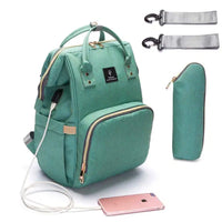 Stylische Wickelrucksack mit USB-Ladegerät – ParentPack