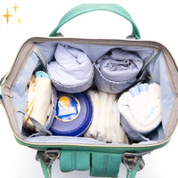 Stylische Wickelrucksack mit USB-Ladegerät – ParentPack