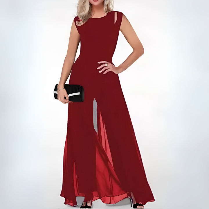 Eleganter Leinen-Jumpsuit für Damen – Sofia im herbstlichen Stil