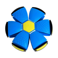 Blauer und gelber fliegender Untertassenball, Spielzeug für Hunde, strapazierfähiges Material.