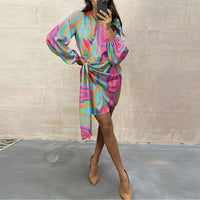 Elegantes Bedrucktes Herbstkleid – Elodie