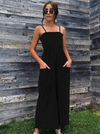 Sommerlicher Damen Jumpsuit mit Spaghettiträgern im Vintage-Stil - RetroLuft