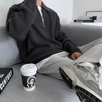 Herren Sweatshirt mit Reißverschluss-Kragen – Jonas