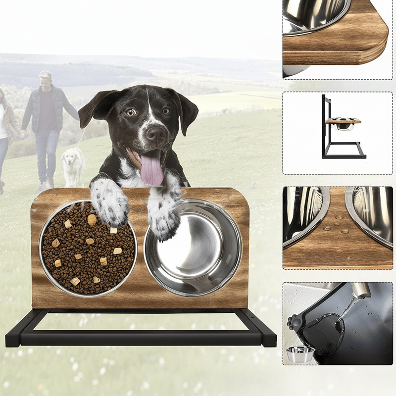 Premium Erhöhtes Hundefutterstation - SnackHaven