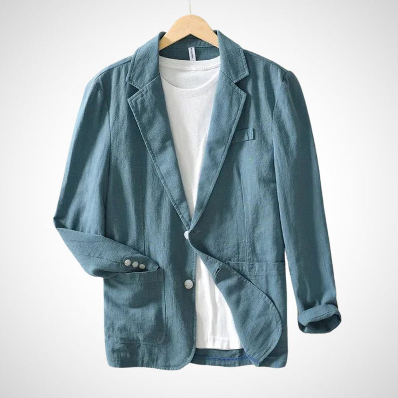 Leichter Herren Leinenblazer aus Baumwollmischung – Julian Herbstedition