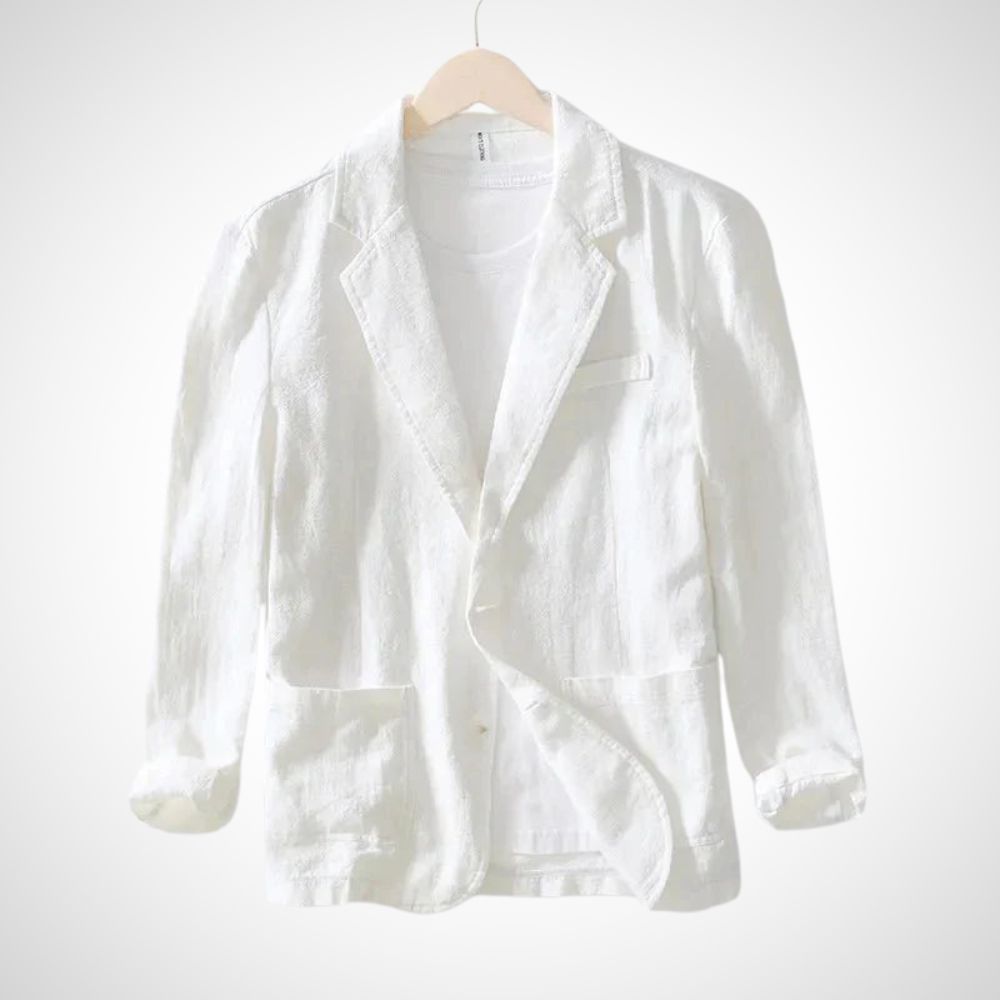 Leichter Herren Leinenblazer aus Baumwollmischung – Julian Herbstedition