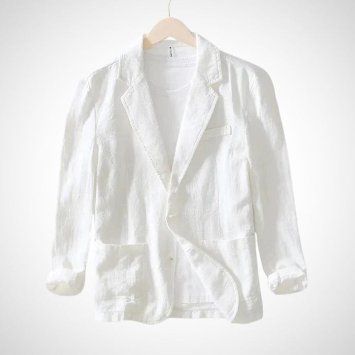 Leichter Herren Leinenblazer aus Baumwollmischung – Julian Herbstedition
