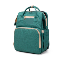 Convertible Baby Wickelrucksack mit Faltbarem Babybett – Wasserdichtes Multi-Taschen-Design