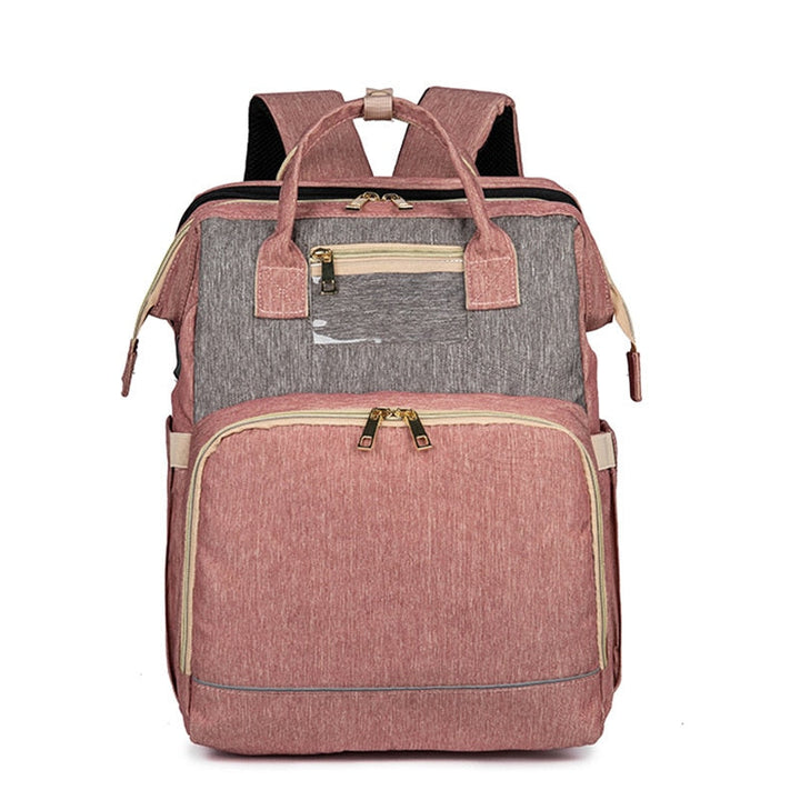 Convertible Baby Wickelrucksack mit Faltbarem Babybett – Wasserdichtes Multi-Taschen-Design