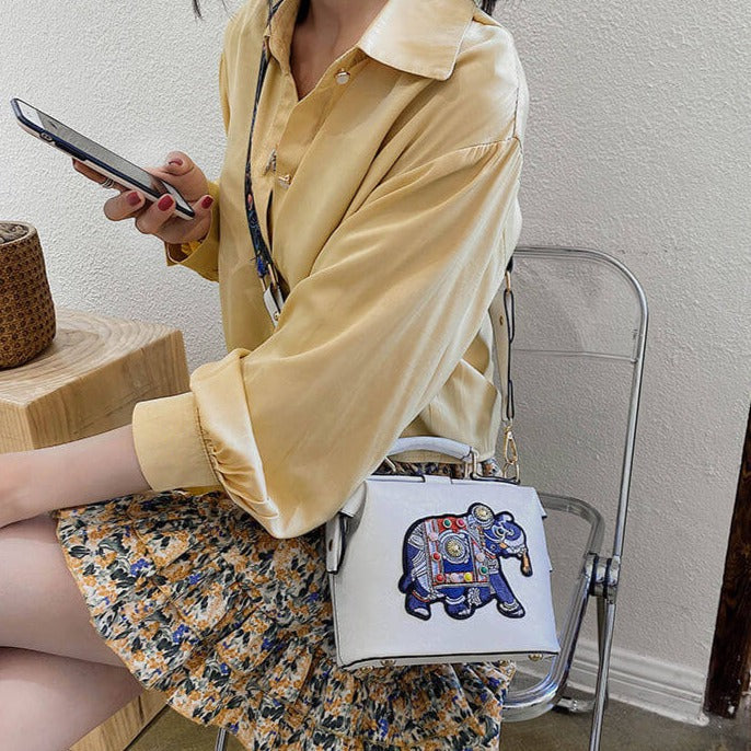 Gestickte Mandala-Umhängetasche – Leichtes, Vielseitig Verwendbares Boho-Design