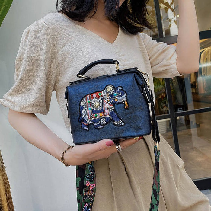 Gestickte Mandala-Umhängetasche – Leichtes, Vielseitig Verwendbares Boho-Design