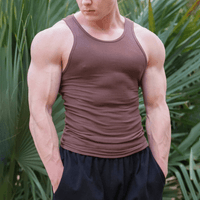 Ärmelloses Herren Fitness T-Shirt aus atmungsaktivem Material – Nico