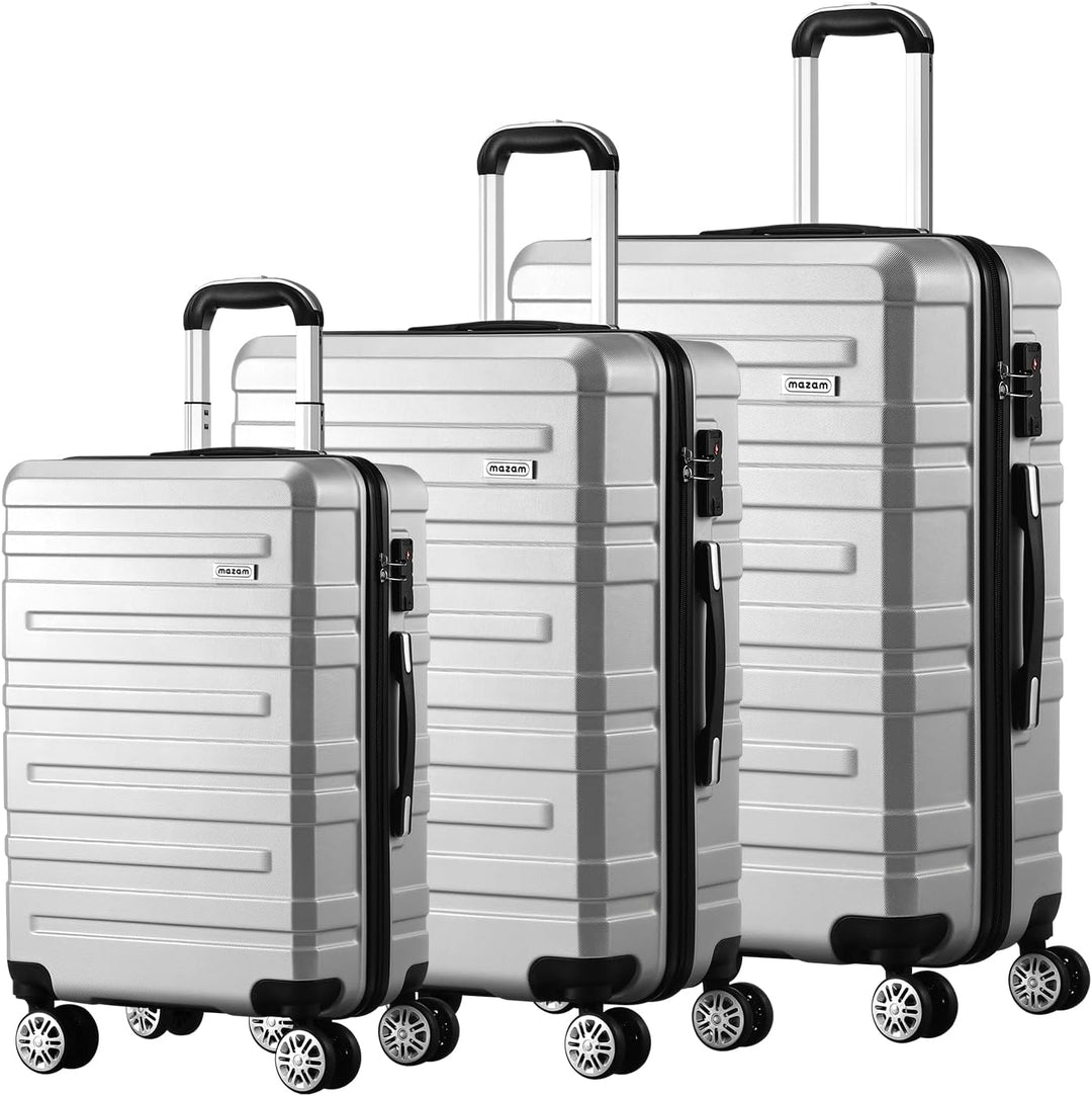 3-teiliges Hartschalen-Spinner-Kofferset mit TSA-Schloss und Organisiertem Innenraum