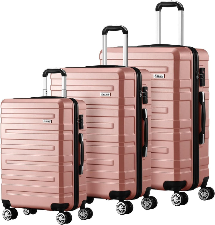 3-teiliges Hartschalen-Spinner-Kofferset mit TSA-Schloss und Organisiertem Innenraum