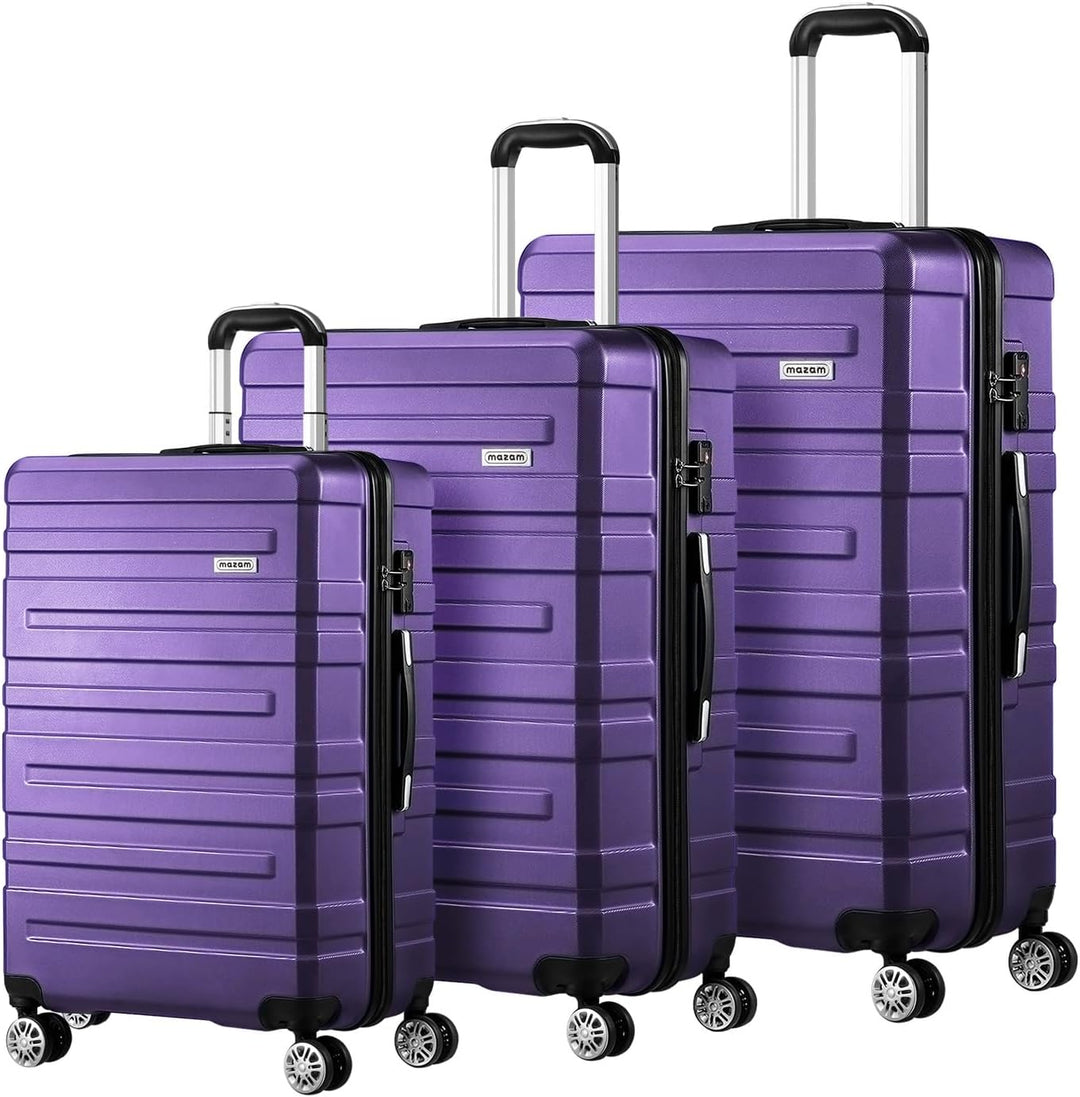 3-teiliges Hartschalen-Spinner-Kofferset mit TSA-Schloss und Organisiertem Innenraum