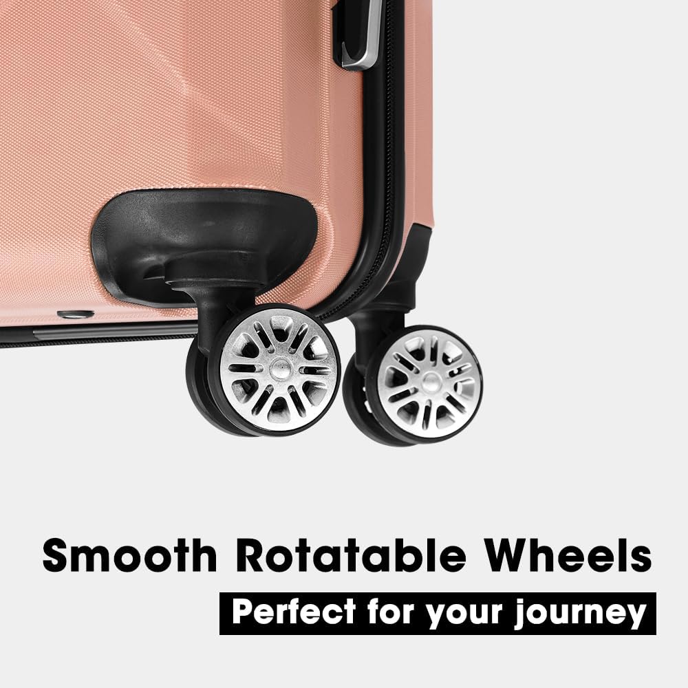 3-teiliges Hartschalen-Spinner-Kofferset mit TSA-Schloss und Organisiertem Innenraum