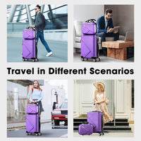 3-teiliges Hartschalen-Spinner-Kofferset mit TSA-Schloss und Organisiertem Innenraum