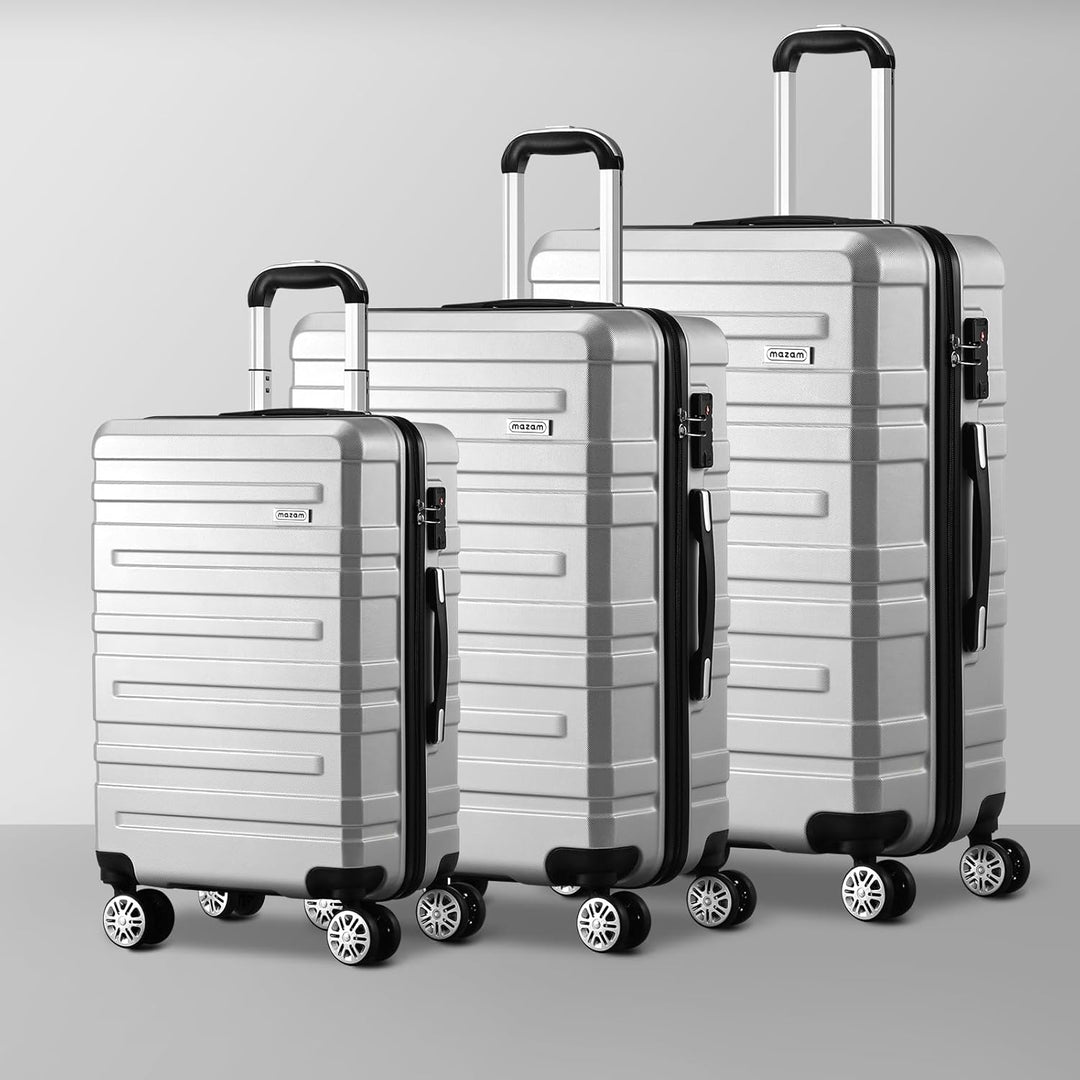 3-teiliges Hartschalen-Spinner-Kofferset mit TSA-Schloss und Organisiertem Innenraum