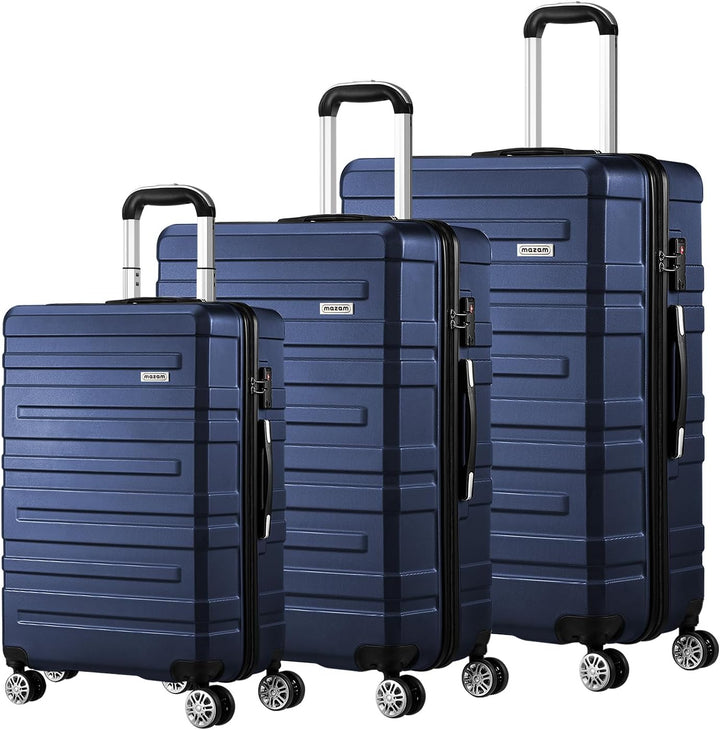 3-teiliges Hartschalen-Spinner-Kofferset mit TSA-Schloss und Organisiertem Innenraum