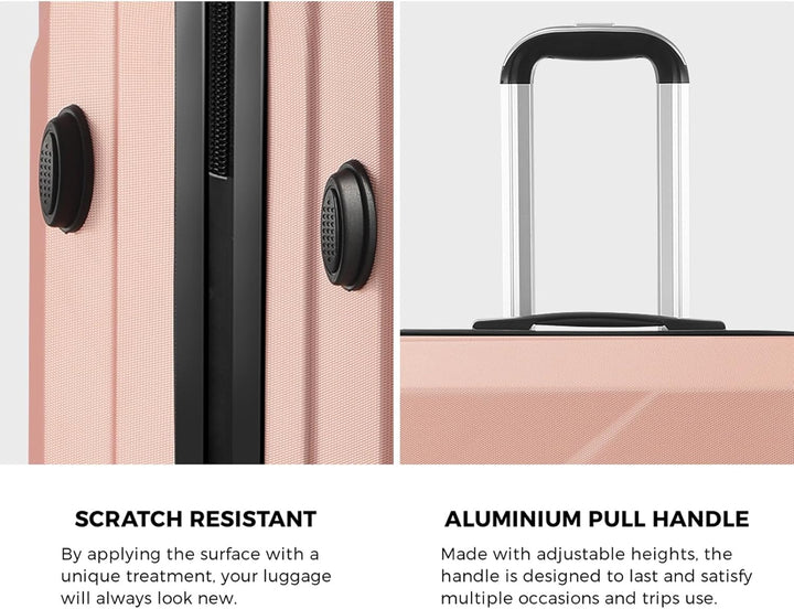 Kompaktes 2-teiliges Handgepäck-Set mit Trolley-Tasche und Spinner-Rädern – JetTrek