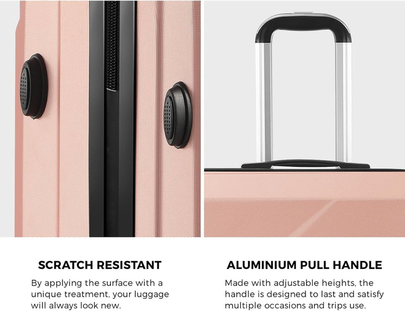 Kompaktes 2-teiliges Handgepäck-Set mit Trolley-Tasche und Spinner-Rädern – JetTrek