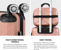 Kompaktes 2-teiliges Handgepäck-Set mit Trolley-Tasche und Spinner-Rädern – JetTrek