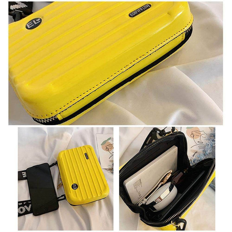 Kompakte Hartschalen-Reisehandtas