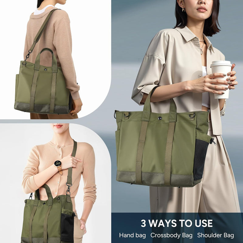 Laptop-Umhängetasche mit mehreren Fächern und verstellbarem Schulterriemen – MetroCarry