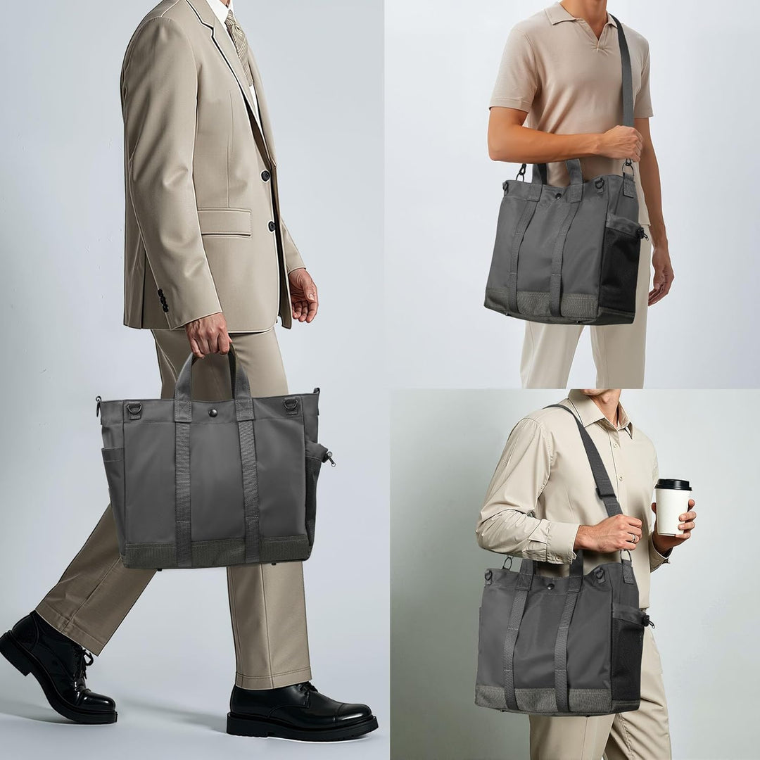 Laptop-Umhängetasche mit mehreren Fächern und verstellbarem Schulterriemen – MetroCarry