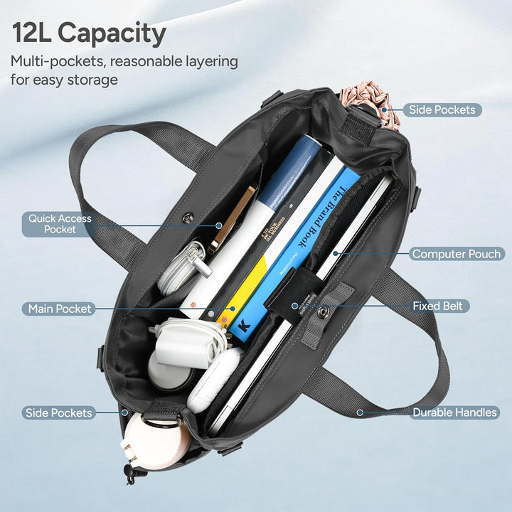 Laptop-Umhängetasche mit mehreren Fächern und verstellbarem Schulterriemen – MetroCarry