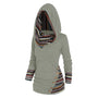 Herbstlicher Damen Kapuzenpullover mit Tribal-Muster – Tavira