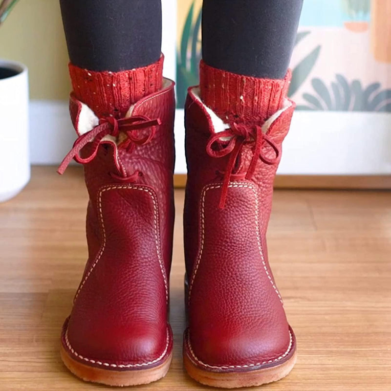 Damen Wasserfeste Stiefeletten mit warmer Fütterung – Natalja