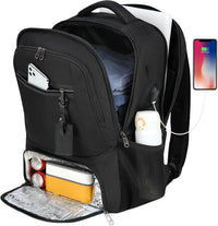 Wasserdichter Laptop- und Lunch-Rucksack mit USB-Anschluss – Multikompartiment-Reisetasche
