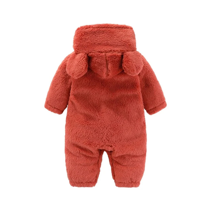 Winterlicher Teddy-Overall mit Ohren – Ultimativer Fleece-Komfort für Kinder