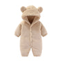 Winterlicher Teddy-Overall mit Ohren – Ultimativer Fleece-Komfort für Kinder