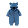 Winterlicher Teddy-Overall mit Ohren – Ultimativer Fleece-Komfort für Kinder