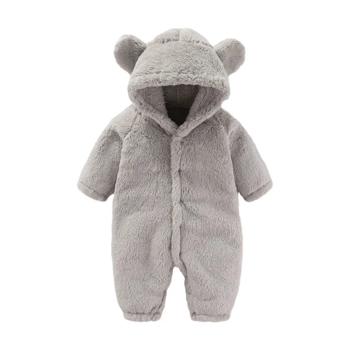 Winterlicher Teddy-Overall mit Ohren – Ultimativer Fleece-Komfort für Kinder