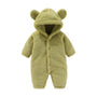 Winterlicher Teddy-Overall mit Ohren – Ultimativer Fleece-Komfort für Kinder
