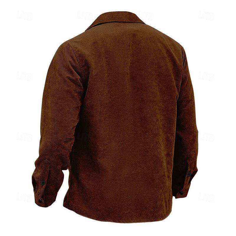 Herbstliche Vintage Herrenjacke mit Knöpfen – Henri