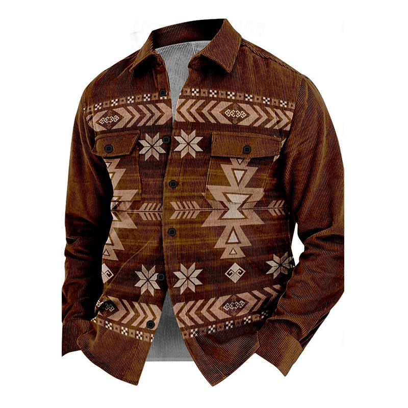 Herbstliche Vintage Herrenjacke mit Knöpfen – Henri